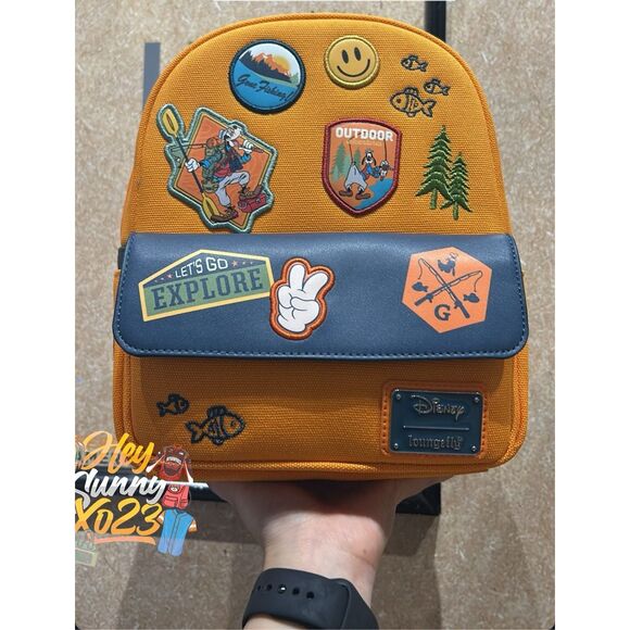 Loungefly Disney A Goofy Movie Camping Canvas Mini Backpack - Picture 1 of 5